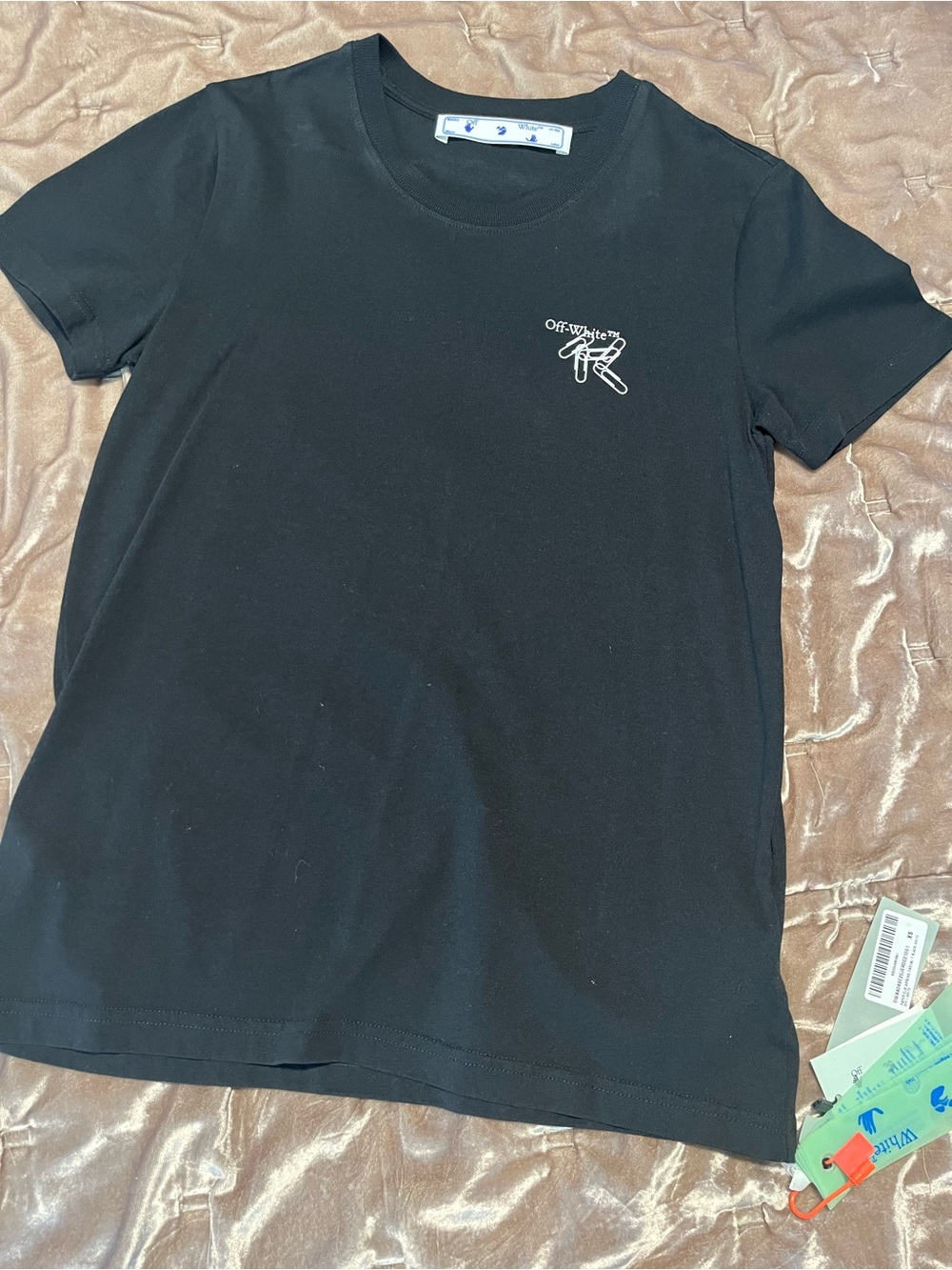 Off-White Black  Logo Crewneck Tee